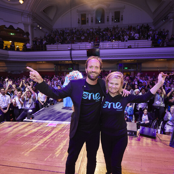 David Jones and Kate Robertson - Founders of One Young World